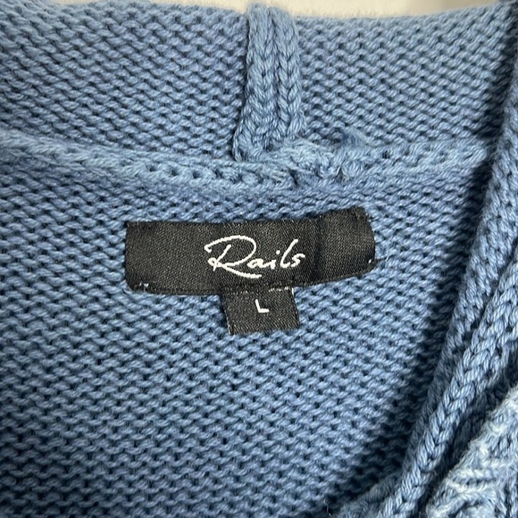 Rails Beachwood Hoodie Hooded Cotton Knit Pullover Sweater Men's Size Large - Picture 3 of 7